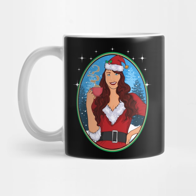 Mrs Claus Hot Cocoa Drinker by AngelFlame